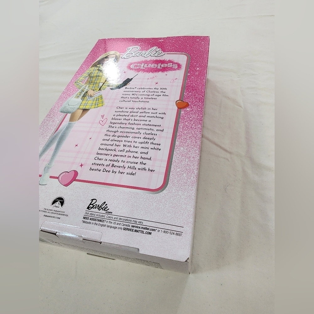 NFRB Clueless Cher Barbie Doll Yellow Plaid Outfit Mattel NIB NWT - Picture 7 of 15